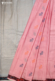 Suvaira Signature Seven Handloom Pink Bangalore Pure Cotton Saree - Seven Sarees - Saree - Seven Sarees