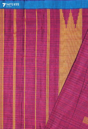 Taarvani Signature Seven Handloom Pink Bangalore Pure Cotton Saree - Seven Sarees - Saree - Seven Sarees