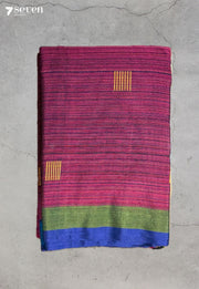 Taarvani Signature Seven Handloom Pink Bangalore Pure Cotton Saree - Seven Sarees - Saree - Seven Sarees