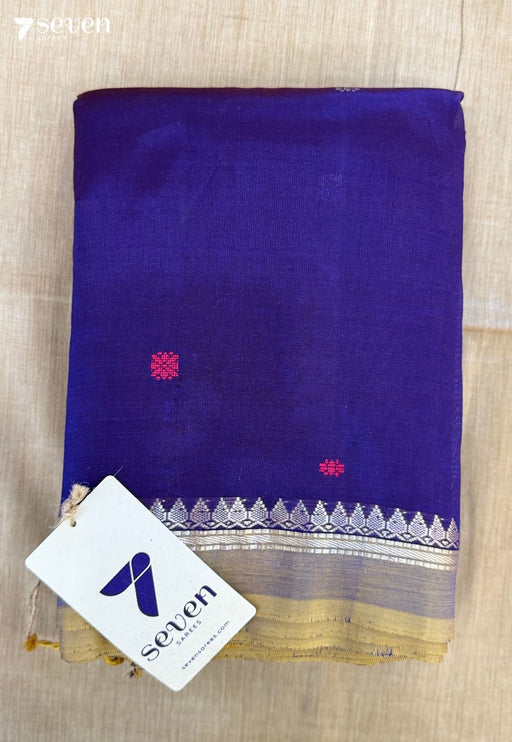Tandoor Lilac Signature Seven Handloom Violet Bangalore Vegan Silk Saree - Seven Sarees - Saree - Seven Sarees