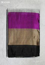 Tanirika Signature Seven Handloom Grey Bangalore Pure Silk Cotton Saree - Seven Sarees - Saree - Seven Sarees