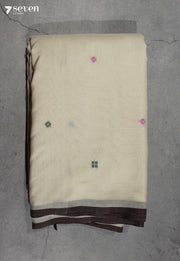 Tanirika Signature Seven Handloom Off - White Bangalore Pure Cotton Saree - Seven Sarees - Saree - Seven Sarees