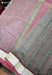 Tantu Signature Seven Handloom Grey Bangalore Pure Cotton Saree - Seven Sarees - Saree - Seven Sarees
