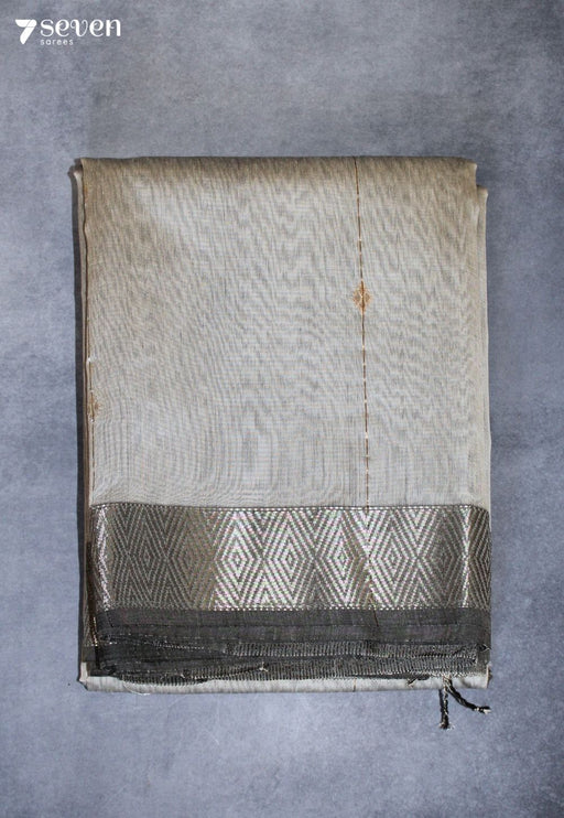 Tanushri Maheshwari Handloom Silver Silk Cotton Saree