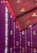 Tejas Signature Seven Handloom Maroon Bangalore Pure Silk Cotton Saree - Seven Sarees - Saree - Seven Sarees