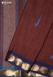 Tharuni Signature Seven Handloom Maroon Bangalore Pure Cotton Saree - Seven Sarees - Saree - Seven Sarees