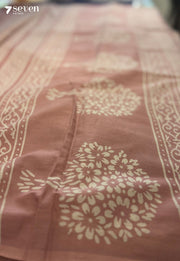 The Floating Quilt Jaipur Pink Handblock 100% Cotton Saree - Seven Sarees - Saree - Seven Sarees
