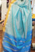 The Mirage Signature Seven Handloom Blue Bangalore Vegan Silk Saree - Seven Sarees - Saree - Seven Sarees