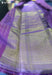 The Purple Ravine Seven Signature Seven Handloom Purple Bangalore Vegan Silk Saree - Seven Sarees - Saree - Seven Sarees