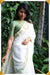 The Special Onam Off - White Viscose - Cotton Saree with Gold border - Seven Sarees - Saree - Seven Sarees