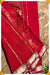 Thega Signature Seven Handloom Red Bangalore Cotton Saree - Seven Sarees - Saree - Seven Sarees