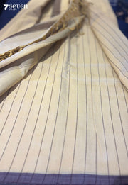 Tisha Signature Seven Handloom Sandal Bangalore Pure Cotton Saree - Seven Sarees - Saree - Seven Sarees