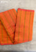 Tritka Signature Seven Handloom Orange Bangalore Pure Silk Cotton Saree - Seven Sarees - Saree - Seven Sarees