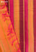 Tritka Signature Seven Handloom Orange Bangalore Pure Silk Cotton Saree - Seven Sarees - Saree - Seven Sarees