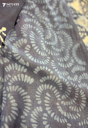 Tumbleweed & Tea Jaipur Blue Handblock 100% Cotton Saree - Seven Sarees - Saree - Seven Sarees