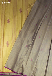 Tvesha Signature Seven Handloom Beige Bangalore Pure Cotton Saree - Seven Sarees - Saree - Seven Sarees