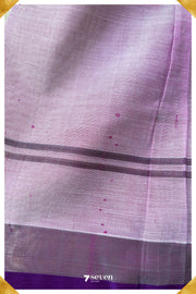 Ulagame Signature Seven Handloom Green Bangalore Vegan Silk Saree - Seven Sarees - Saree - Seven Sarees
