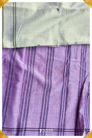 Ulagame Signature Seven Handloom Green Bangalore Vegan Silk Saree - Seven Sarees - Saree - Seven Sarees