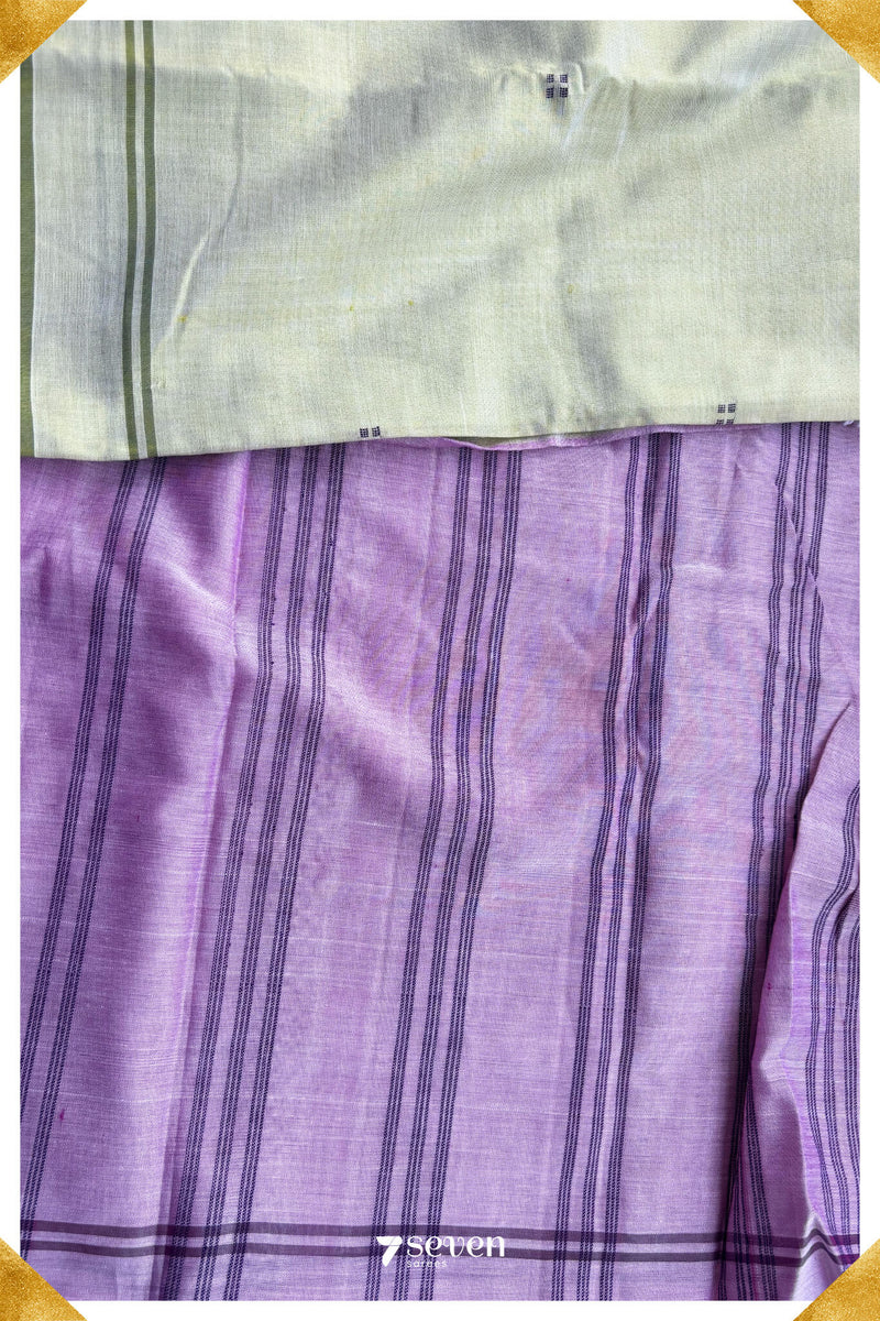 Ulagame Signature Seven Handloom Green Bangalore Vegan Silk Saree - Seven Sarees - Saree - Seven Sarees