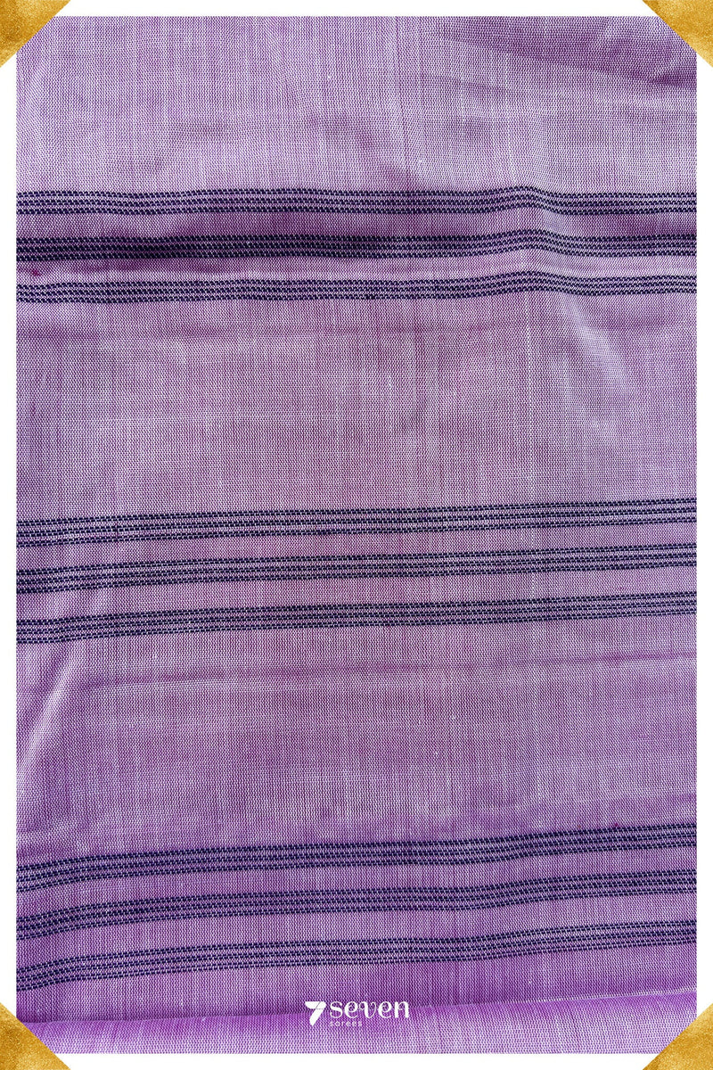 Ulagame Signature Seven Handloom Green Bangalore Vegan Silk Saree - Seven Sarees - Saree - Seven Sarees