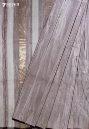 Ulena Signature Seven Handloom Brown Bangalore Pure Silk Cotton Saree - Seven Sarees - Saree - Seven Sarees