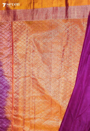 Vaanvitha Signature Seven Handloom Dark Pink Bangalore Pure Silk Cotton Saree - Seven Sarees - Saree - Seven Sarees