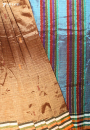 Vaasvika Signature Seven Handloom Golden Bangalore Vegan Silk Saree - Seven Sarees - Saree - Seven Sarees