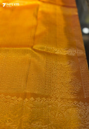 Vadaamalli Signature Seven Handloom Violet/ Yellow Bangalore Pure Silk Saree|Silk Mark Certified - Seven Sarees - Saree - Seven Sarees