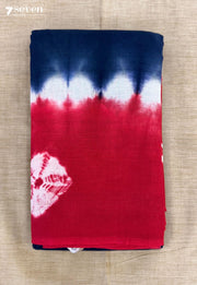 Vadhambal Madurai Blue Handmade Pure Cotton Sungudi Saree - Seven Sarees - Saree - Seven Sarees