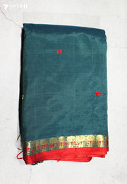 Vaidehi Signature Seven Handloom Blue Bangalore Vegan Silk Saree - Seven Sarees - Saree - Seven Sarees