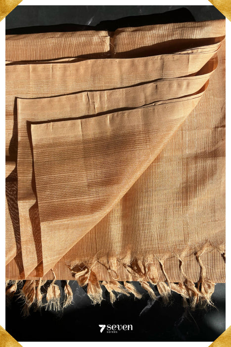 Vaijayanthi Mangalagiri Handloom Brown Vegan Silk Saree - Seven Sarees - Saree - Seven Sarees