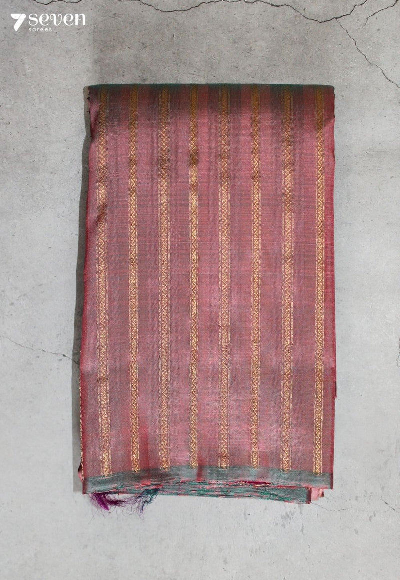 Vairumi Signature Seven Handloom Onion Pink Bangalore Pure Silk Saree|Silk Mark Certified - Seven Sarees - Saree - Seven Sarees