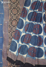 Varnali Kutch Blue Pure Handmade Ajrakh Modal with Handpasted Mirrors - view 1
