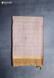 Varnili Signature Seven Handloom Mauve Bangalore Pure Cotton Saree - Seven Sarees - Saree - Seven Sarees