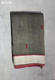 Vastraa Signature Seven Handloom Blue Bangalore Pure Cotton Saree - Seven Sarees - Saree - Seven Sarees