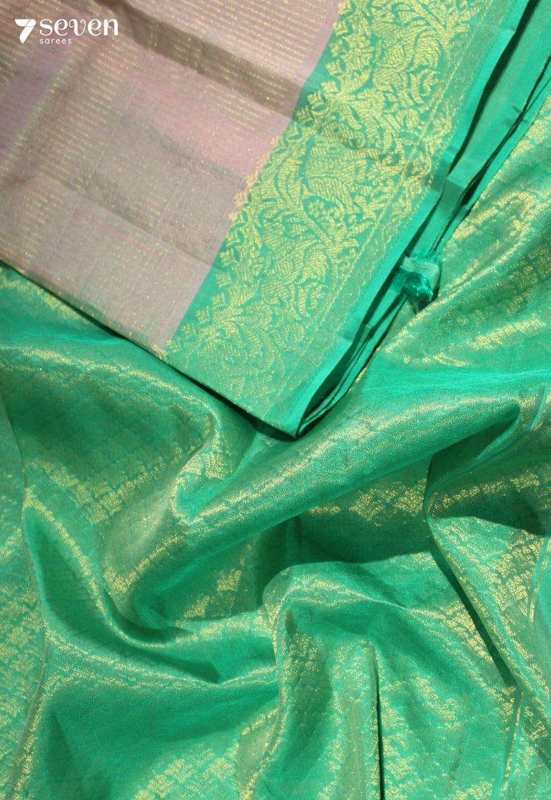 Vatsala Signature Seven Handloom Pink Bangalore Pure Silk Saree|Silk Mark Certified - Seven Sarees - Saree - Seven Sarees