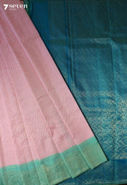Vatsala Signature Seven Handloom Pink Bangalore Pure Silk Saree|Silk Mark Certified - Seven Sarees - Saree - Seven Sarees