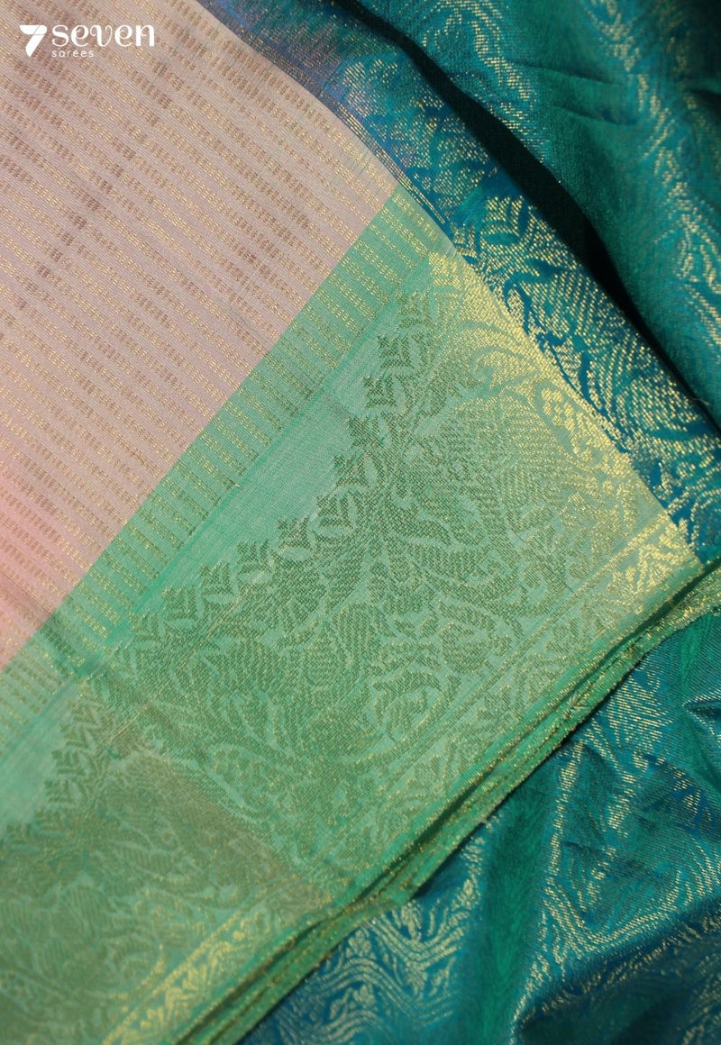 Vatsala Signature Seven Handloom Pink Bangalore Pure Silk Saree|Silk Mark Certified - Seven Sarees - Saree - Seven Sarees