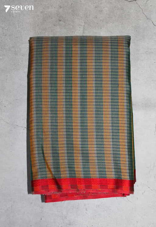 Vehraya Signature Seven Handloom Grey Bangalore Pure Cotton Half N Half Saree - Seven Sarees - Saree - Seven Sarees