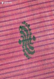 Velmira Signature Seven Handloom Pink Bangalore Pure Cotton Saree - Seven Sarees - Saree - Seven Sarees