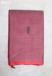 Velmira Signature Seven Handloom Pink Bangalore Pure Cotton Saree - Seven Sarees - Saree - Seven Sarees