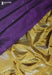 Velvet Raindrops Signature Seven Handloom Purple Bangalore Pure Silk Cotton Saree - Seven Sarees - Saree - Seven Sarees
