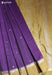 Velvet Raindrops Signature Seven Handloom Purple Bangalore Pure Silk Cotton Saree - Seven Sarees - Saree - Seven Sarees