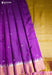 Velvet Raindrops Signature Seven Handloom Purple Bangalore Pure Silk Saree|Silk Mark Certified - Seven Sarees - Saree - Seven Sarees