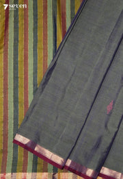 Veyvani Signature Seven Handloom Green Bangalore Pure Cotton Saree - Seven Sarees - Saree - Seven Sarees