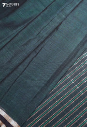 Vinyasa Signature Seven Handloom Blue Bangalore Pure Cotton Saree - Seven Sarees - Saree - Seven Sarees