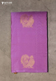 Virevani Signature Seven Handloom Pink Bangalore Pure Silk Cotton Saree - Seven Sarees - Saree - Seven Sarees