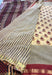 Wicker Whimsy Jaipur Cream Handblock 100% Cotton Saree - Seven Sarees - Saree - Seven Sarees