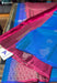 Wild Flower Signature Seven Handloom Blue/Pink Bangalore Pure Silk Saree|Silk Mark Certified - Seven Sarees - Saree - Seven Sarees