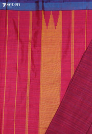 Yavani Signature Seven Handloom Pink Bangalore Pure Cotton Saree - Seven Sarees - Saree - Seven Sarees